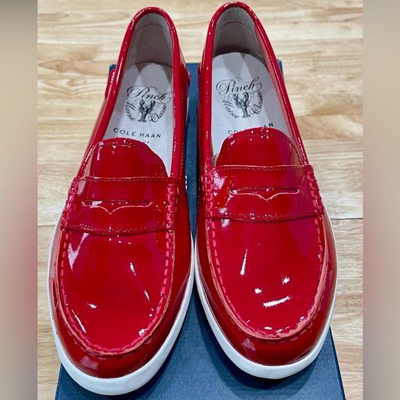 Cole Haan Shoes - Cole Haan Red Patent Leather Loafers